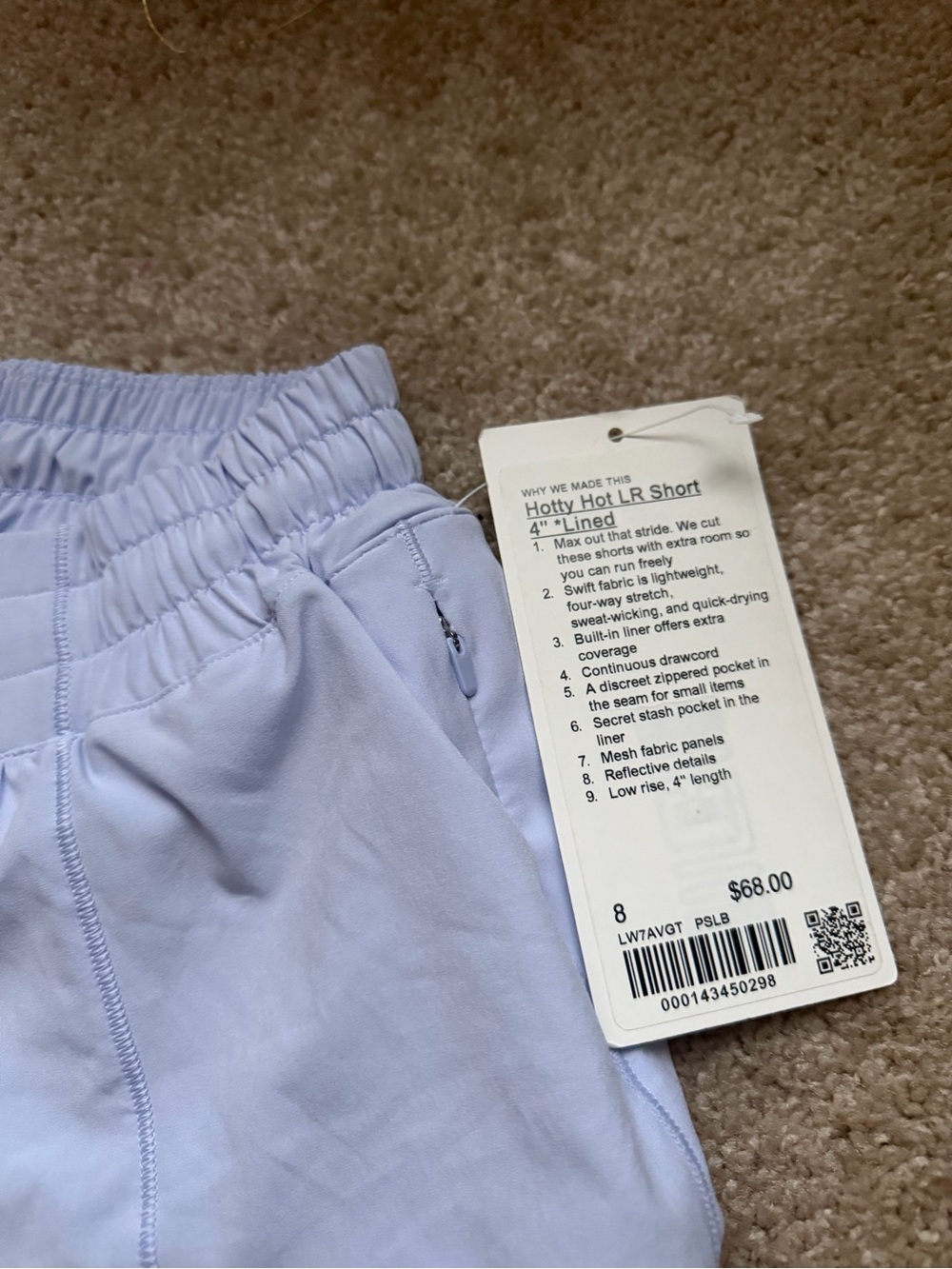 lululemon athletica Hotty Hot Lined Shorts - Light Lavender